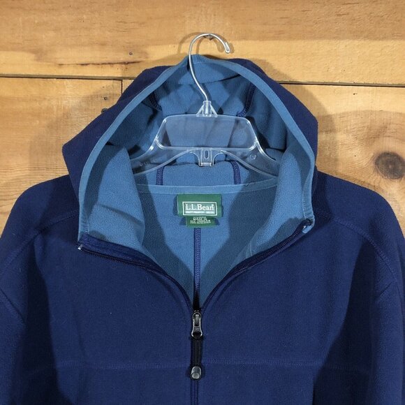 L.L. Bean Polartec Full Zip Fleece Jacket Mens Size Large Windblock Outdoors - Picture 2 of 11